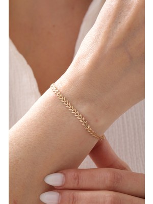 Yavuz Kuyumculuk 14 Ayar Altın Başak Bileklik