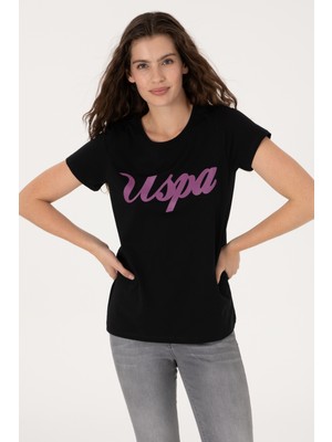 U.s. Polo Assn. Kadın Siyah Tişört 50307933-VR046