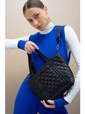 Matthew Cox Kapitone Desenli Çok Bölmeli Omuz ve El Çantası BYN2317