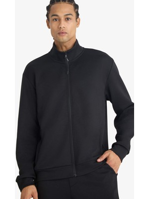 DeFacto Standart Fit Dik Yaka Hırka F9378AX26SP