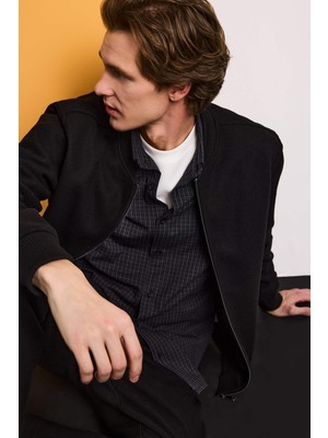 DeFacto Kolej Yaka Bomber Kaşe Mont F7750AX26SP