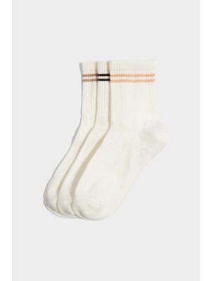 DeFacto Kadın 3'lü Pamuklu Uzun Çorap G3583AXNS