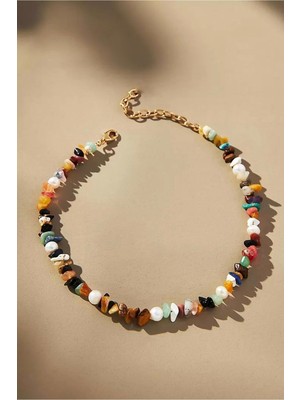 CAPO By Aytaç Yamaç Tatlı Su Gerçek Inci Detaylı Doğal Taş Çakra Kolye