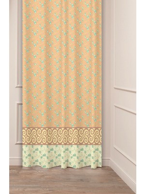 Greendecor Otantik, Anadolu, Etnik,bohem Desenli Özel Tasarım Dijital Baskılı (Tek Kanat) Modern Şık Fon Perde