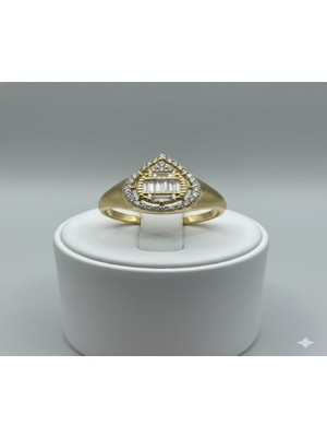 Damla Model Taşlı Yüzük