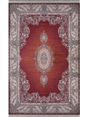 Halı Sepeti Artemis Halı Silk 05190A Bordo Ipek Halı Yumuşak Dokulu Salon Koridor Mutfak Yatak Odası Halısı