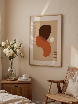 Fuart.Co Boho Güz Esintisi Bohem Serisi Duvar Posteri Dijital Baskı (Çerçevesiz) Hbfu