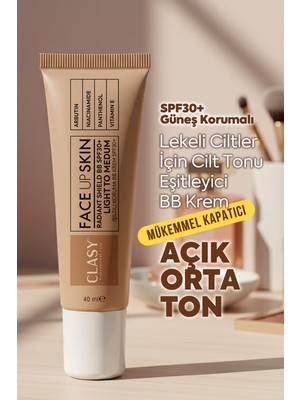 Clasy Care Face Up Skin Light To Medium SPF30+ Bb Cream