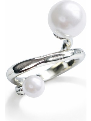 Venüs Design Çelik Incili Yüzük (Ayarlanabilirdir)