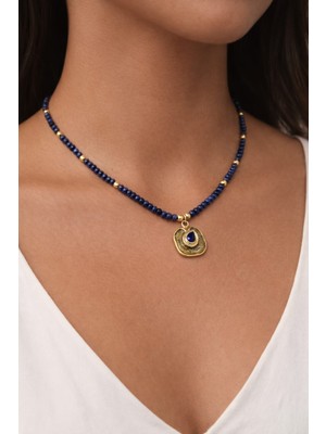 Feyz Tasarım Feyz Lacivert Aura Kolye