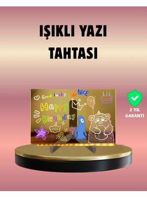 Toptan Bulurum USB Bağlantılı LED Akrilik Çizim ve Not Tahtası