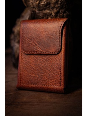 Lenax Riva El Yapımı Hakiki Deri Erkek Cüzdan – %100 Gerçek Deri, Mıknatıslı Kapama, Çift Katlı Geniş Iç Hacimli Şık Tasarım