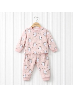 Seabubbles Unicorn Desenli Kız Bebek Pijama Takım