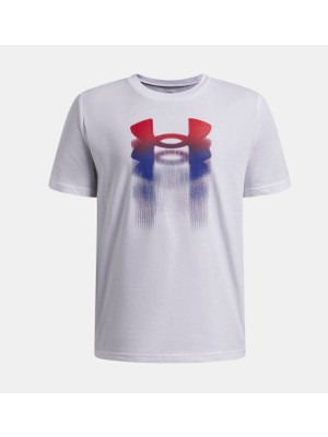 Under Armour Erkek Çocuk UA Logo Blur Kısa Kollu T-Shirt