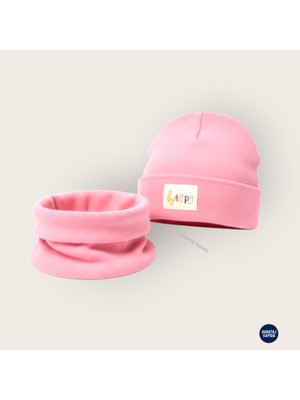 Mustran 5-10 Yaş Çocuk Pamuklu Bere Boyunluk Seti - Yumuşak Esnek Kumaş (2'li Takım)