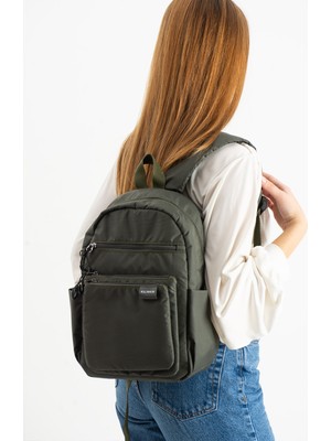 VB Collection Unisex Su Geçirmez Paraşüt Kumaş Çok Gözlü Sırt Çantası