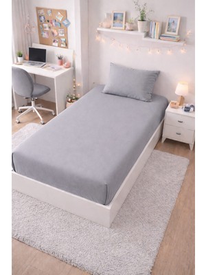 Bumefa %100 Pamuklu Tek Kişilik Lastikli Çarşaf Seti