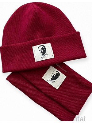 Mustran 5-10 Yaş Çocuk Pamuklu Bere Boyunluk Seti - Yumuşak Esnek Kumaş (2'li Takım)