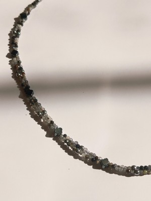 CAPO By Aytaç Yamaç Çift Sıra Safir Doğal Taşlı Erkek Kolye 50CM