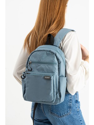 VB Collection Unisex Su Geçirmez Paraşüt Kumaş Çok Gözlü Sırt Çantası