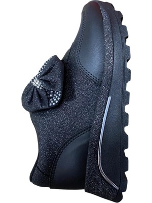 Güven Kundura Kız Çocuk Simli Taşlı  Abiye Spor Ayakkabı