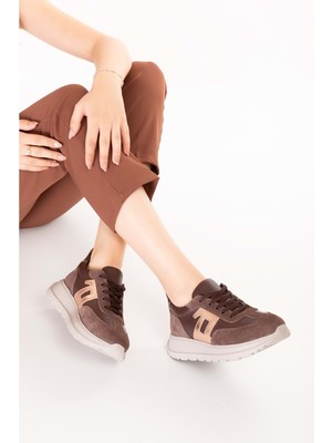 Gondol Içi Dışı Hakiki Deri Anatomik Taban Hafif Spor Ayakkabı ARS.509 - Kahverengi - 37 Kahverengi