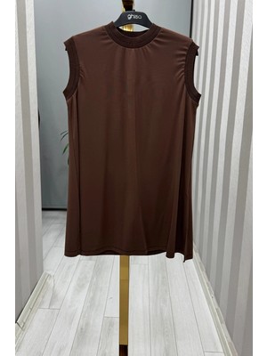 Ghisa Kolsuz Tunik Kahve GSBASİC4677