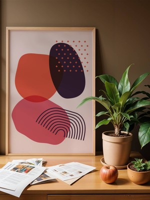 Fuart.Co Boho Dinamik Denge Bohem Serisi Duvar Posteri Dijital Baskı (Çerçevesiz) Hbfu