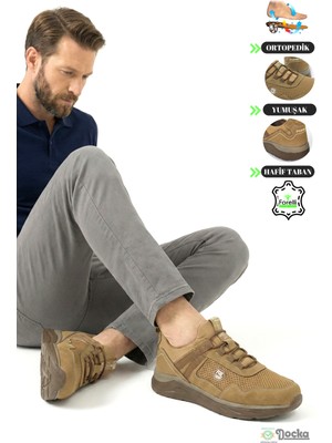 Forelli Erkek Bağcıksız Deri/teksil Yazlık Tam Ortopedik Spor Ayakkabı F25/SP46002