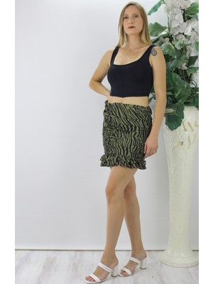 End Black Store Micro Parçalı Crop Kadın Üst Siyah LKS2022.25