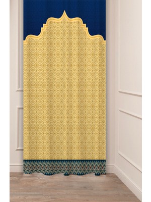 Greendecor Otantik, Anadolu, Etnik,bohem Desenli Özel Tasarım Dijital Baskılı (Tek Kanat) Modern Şık Fon Perde