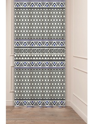 Greendecor Otantik, Anadolu, Etnik Desenli Özel Tasarım Dijital Baskılı (Tek Kanat) Modern Şık Fon Perde