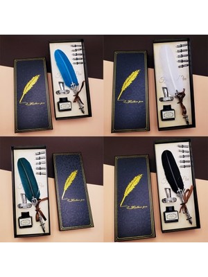 Homevia Tüylü Masaüstü Divit Kalem Seti