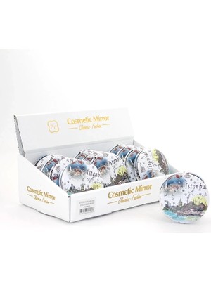 Epilons Taşlı Istanbul Tasarımı El Aynası Kalın ALK2491