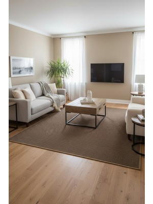 Halı Sepeti Antik 1806 Kahve Hav Toz Vermez Kolay Temizlenen Salon Halısı Yolluk Koridor Halısı