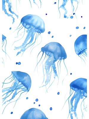 Fuart.Co Okyanusun Ritmi Dijital Baskı Poster (Çerçevesiz)Sea World Poster Serisi Sefu