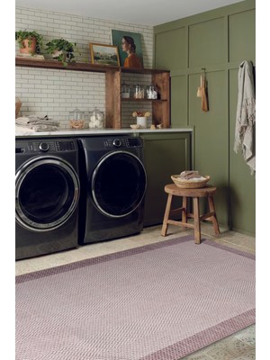 Halı Sepeti Decoser Hasır 8062 Bej Kahve Halı Kilim Kaymaz Taban Salon Mutfak Kesme Yolluk