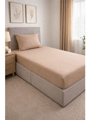 Bumefa %100 Pamuklu Tek Kişilik Lastikli Çarşaf Seti