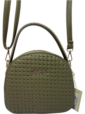 Armine Kadın Omuz & El Çanta 408 Yeşil Örgü