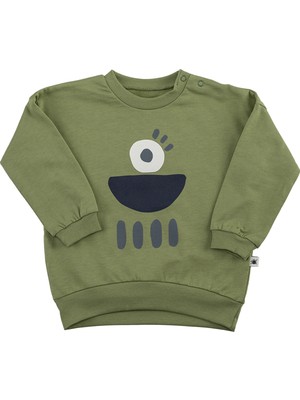 "grow" Sweatshirt - Yosun Yeşili