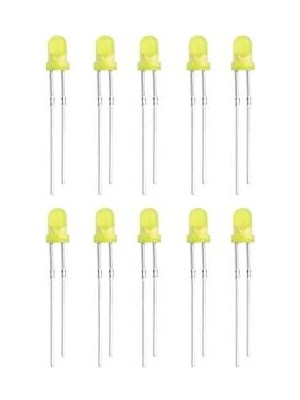 Voltaj 3mm Sarı LED Paketi - 10 Adet