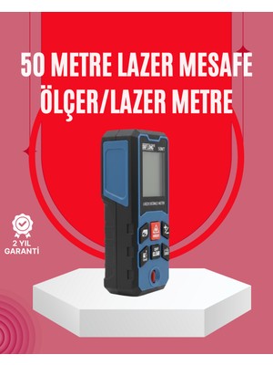 Toptan Bulurum 50 Metre Lazer Ölçüm Cihazı Alan ve Mesafe Hesaplama