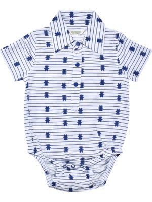 Organickid Sailor Erkek Bebek Gömlek Body