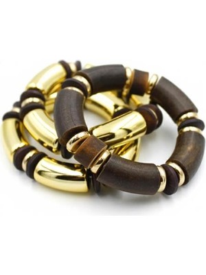 Royaleks Çoklu Lastkli Bilezik - Kahverengi