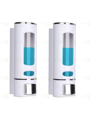 MAİN SHOP Banyo Mutfak Lavabo Sabunluk Manuel Şampuan Sıvı Tutucu 400 ml x 2 = 800 ml ( 2 Adet Sabunluk ) M-52