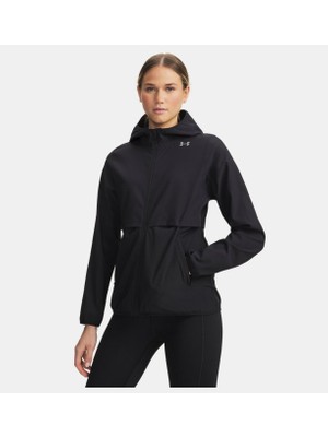 Under Armour Kadın Ua Velociti Pro Storm Ceket Siyah 6009542-001 Su Geçirmez Özellikli Outdoor Giyim