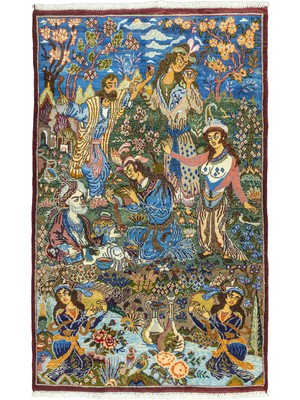 Soho Antiq Hezaren Figürlü El Dokuma Halı 122X200 cm