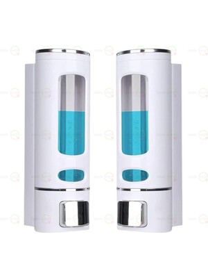 MAİN SHOP Duvara Monte Manuel Sabunluk El Sıvı Lavabo Sabunluk 400 ml x 2 = 800 ml ( 2 Adet Sabunluk ) M-52