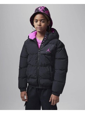 Nike Jordan Essentials Midweight Puffer Çocuk Siyah Mont