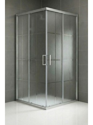 Durul Duşakabin Kare Parlak 5mm Karomat Desen Yükseklik 190CM